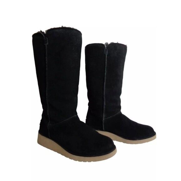 KOOLABURRA by UGG 1015880 Koola Slim Tall Boots Black Size 5 - Picture 1 of 16